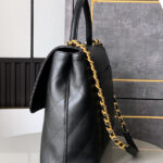 Chanel Maxi Flap Bag With Top Handle AS5543 Black